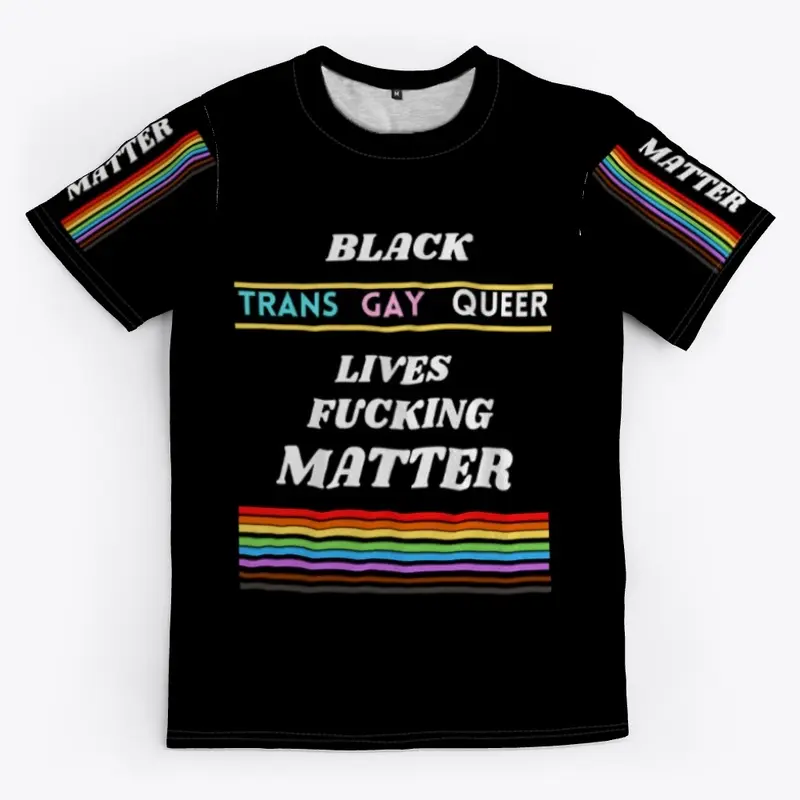 Black Queer Lives Racer Tee 